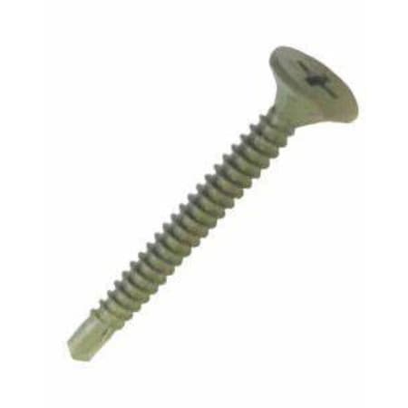 Grip-Rite Grip-Rite No. 8 wire X 1-5/8 in. L Phillips Wafer Head Fine Cement Board Screws NCBD1585